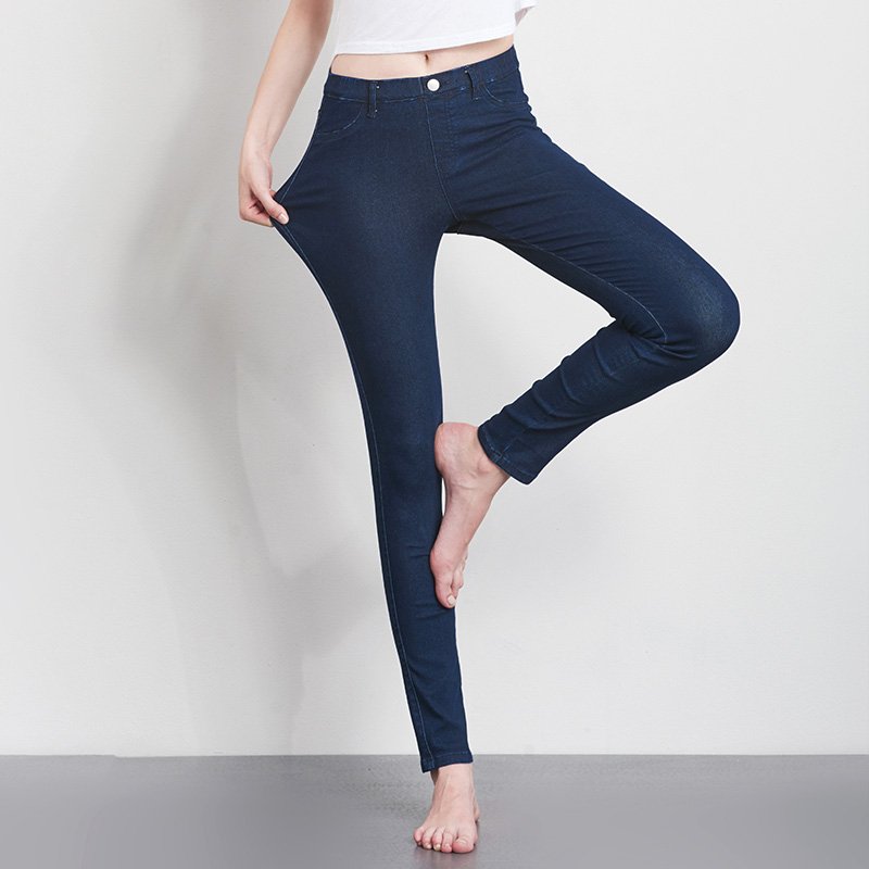Women Jeans Casual High Waist Summer Autumn Pant Slim Stretch Cotton Denim Trousers For Woman Blue Black 100kg 5 Women Jeans Casual High Waist Summer Autumn Pant Slim Stretch Cotton Denim Trousers For Woman Blue Black 100kg 5