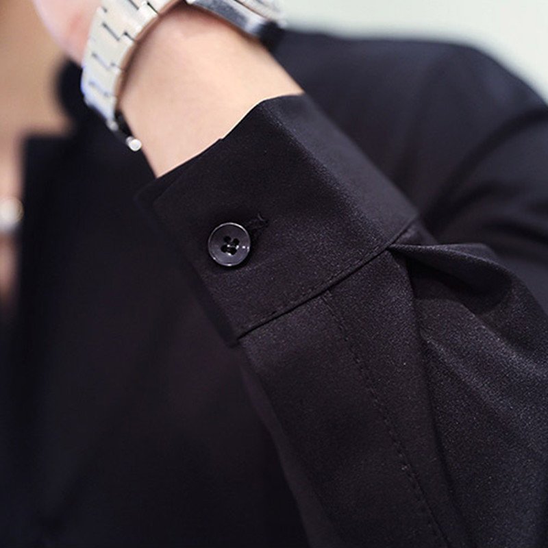 2021 New style Male spring long sleeve shirts/Men's High quality Stand collar pure cotton Business shirts/Plus size S-5XL 6 2021 New style Male spring long sleeve shirts/Men's High quality Stand collar pure cotton Business shirts/Plus size S-5XL 6